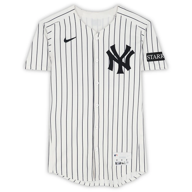 Luke Weaver New York Yankees Game-Used #30 White Pinstripe Jersey vs. Washington Nationals on August 27, 2025
