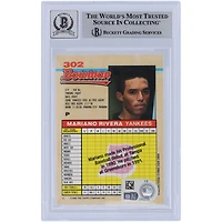 Mariano Rivera New York Yankees Autographed 1992 Bowman #302 Beckett Fanatics Witnessed Authenticated 10 Rookie Card 