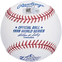 Mariano Rivera New York Yankees Autographed 1999 World Series Logo Baseball with "99 WS MVP" Inscription