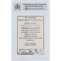 Mariano Rivera New York Yankees Autographié 2006 Topps Turkey Red Pinstripe Jersey Relic #TTR-MRI Beckett Fanatics Witnessed Authenticated 10 Card