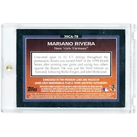 Mariano Rivera New York Yankees Autographed 2009 Topps Sterling Triple Game-Used Relics #3SCA-78 #9/10 Card