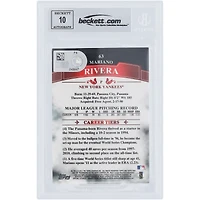 Mariano Rivera New York Yankees Autographed 2011 Topps Tier One #63 #/799 Beckett Fanatics Witnessed Authenticated 10 Card