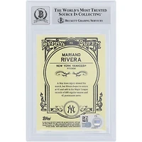 Mariano Rivera New York Yankees Autographed 2013 Topps GQ Blue Frame #86 #/499 Beckett Fanatics Witnessed Authenticated 10 Card