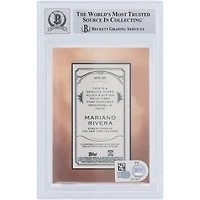 Mariano Rivera New York Yankees Autographed 2020 Topps Allen & Ginter Gray Jersey Relic #MFR-MR Beckett Fanatics Witnessed Authenticated 10 Card