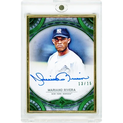 Mariano Rivera New York Yankees Autographed 2022 Topps Transcendent Emerald #TCA-MR #13/15 Card