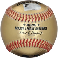 Mariano Rivera New York Yankees Autographed Gold Leather Baseball