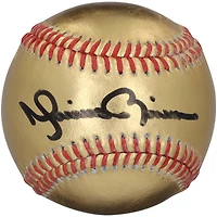 Mariano Rivera New York Yankees Autographed Gold Leather Baseball