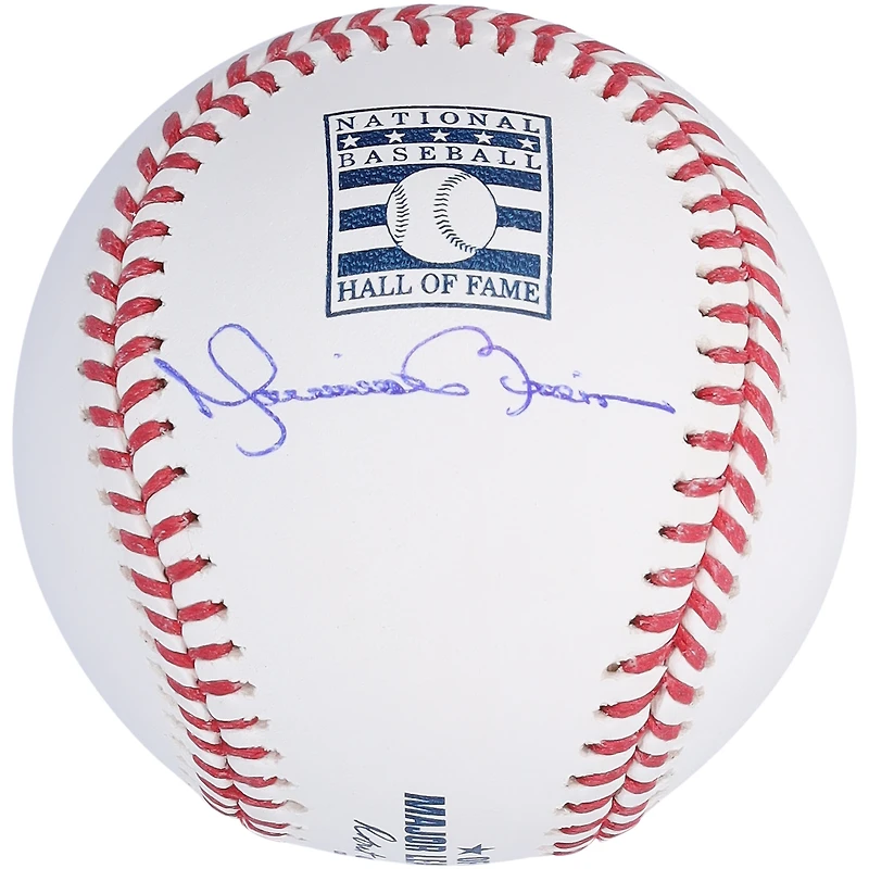 Balle de baseball autographiée par Mariano Rivera, des Yankees de New York, avec le logo du Temple de la renommée