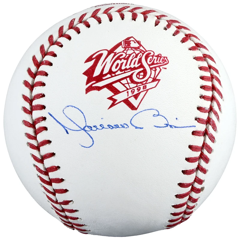Balle de baseball autographiée par Mariano Rivera (New York Yankees) lors des Séries mondiales de la MLB de 1998 - Steiner Sports