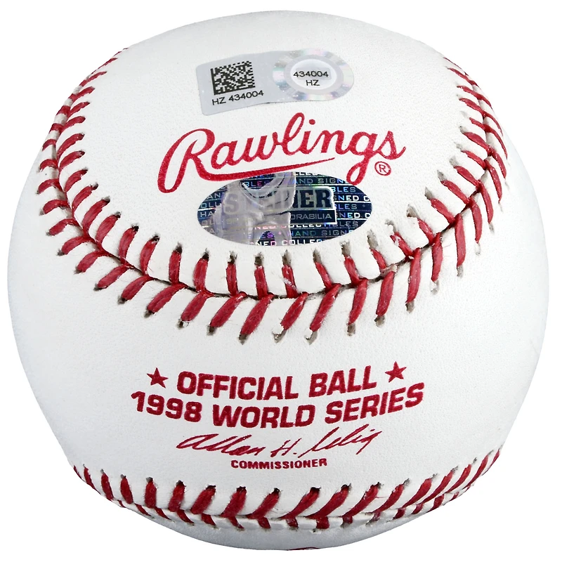 Mariano Rivera New York Yankees Autographed MLB 1998 World Series Baseball - Steiner Sports