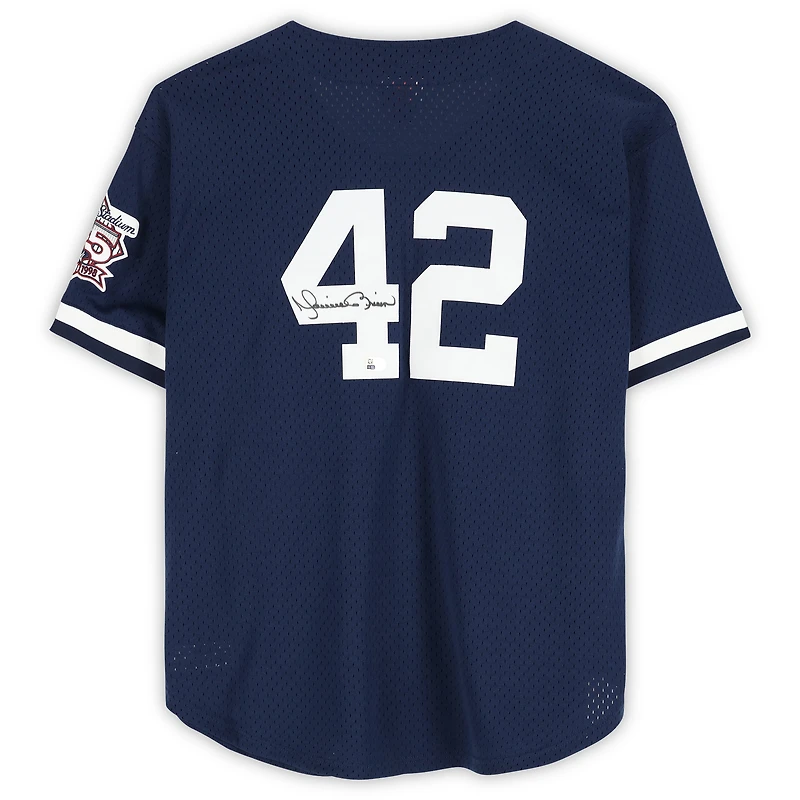 Mariano Rivera New York Yankees Autographed Navy 1998 Mitchell & Ness Batting Practice Replica Jersey