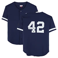 Maillot authentique dédicacé Mitchell & Ness 1997 des Yankees de New York, Mariano Rivera, bleu, V106832, 45845, AUTJERBSB, JRSYRI0237