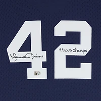 Mariano Rivera New York Yankees Autographed Navy Mitchell & Ness Authentic Jersey with "99 WS Champs" Inscription