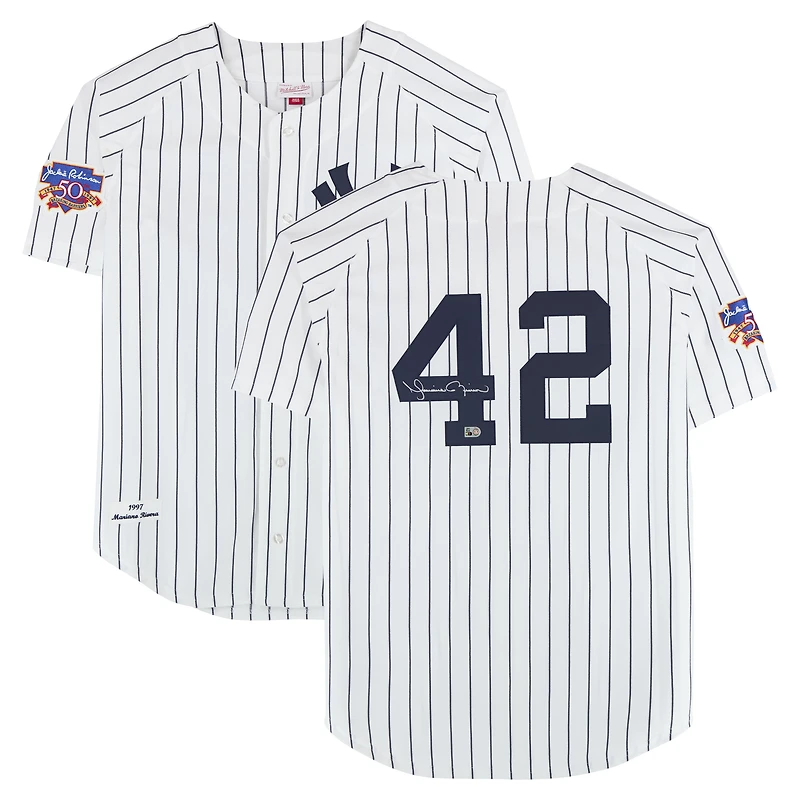 Mariano Rivera New York Yankees Autographed White Mitchell & Ness 1997 Authentic Jersey