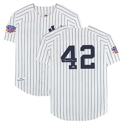 Mariano Rivera New York Yankees Autographed White Mitchell & Ness Authentic Jersey