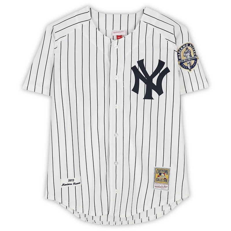 Mariano Rivera New York Yankees Autographed White Mitchell & Ness 2013 Authentic Jersey