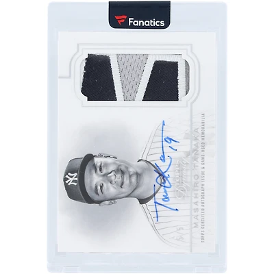 Carte relique de match autographiée par Masahiro Tanaka (New York Yankees) 2020 Topps Dynasty Tri-Color #DAP-MT2 #5/5