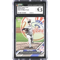 Carte Topps Now MLB 2024 de Max Fried, Yankees de New York : plus gros contrat de l'histoire de la MLB pour un lanceur gaucher #OS-10