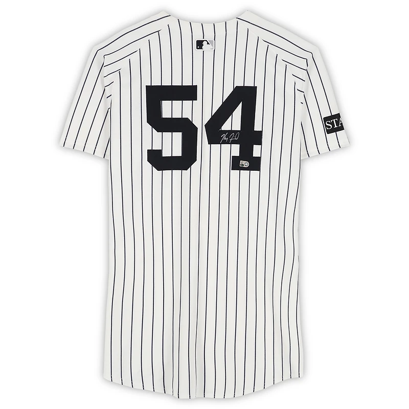 Max Fried New York Yankees Autographed Game-Used #54 White Pinstripe Nike Jersey vs. Boston Red Sox on September 30, 2025