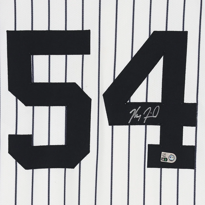 Max Fried New York Yankees Autographed Game-Used #54 White Pinstripe Nike Jersey vs. Boston Red Sox on September 30, 2025