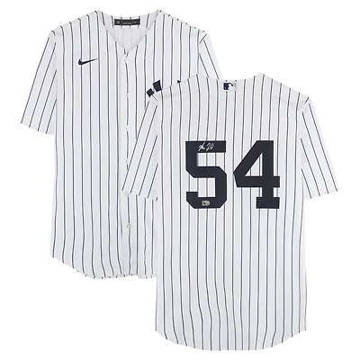Maillot réplique blanc Nike autographié par Max Fried des Yankees de New York