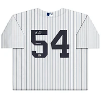 Maillot réplique blanc Nike autographié par Max Fried des Yankees de New York avec inscription « Maximus »
