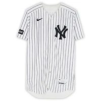 Max Fried New York Yankees Game-Used #54 White Pinstripe Jersey vs. Los Angeles Angels on April 16, 2026