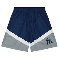 Short FOCO bleu à blocs de couleurs pour homme des Yankees New York