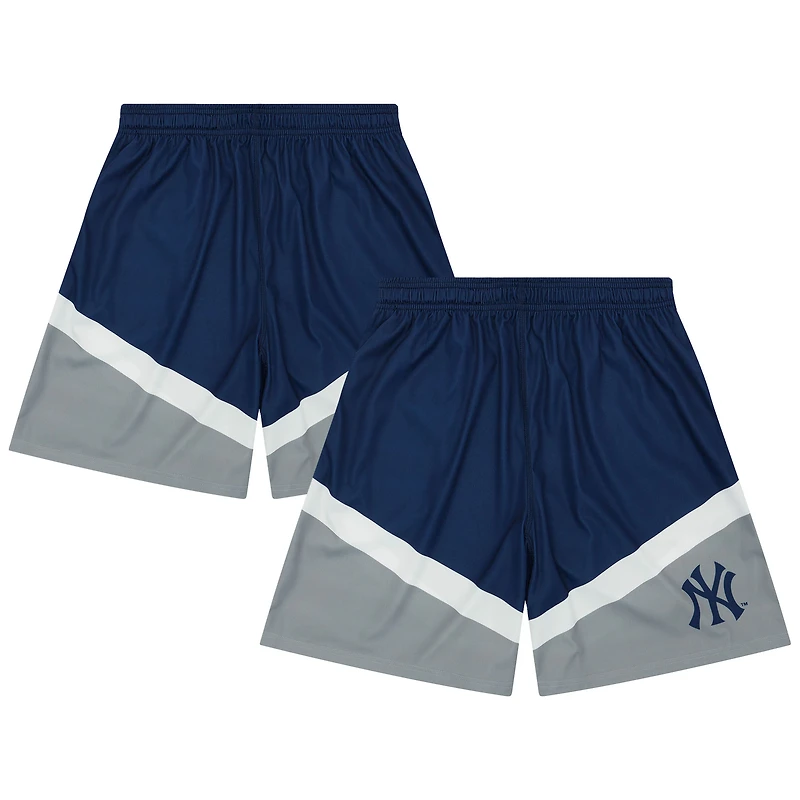 Short FOCO bleu à blocs de couleurs pour homme des Yankees New York