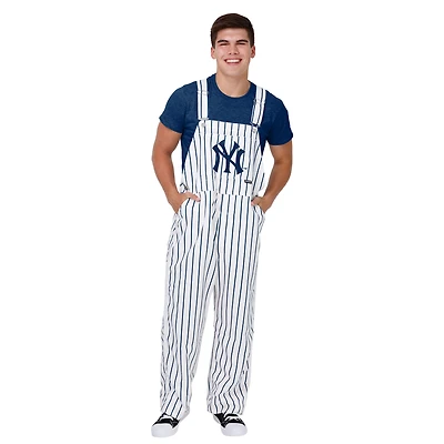 Salopette à rayures fines FOCO blanche pour homme des Yankees de New York