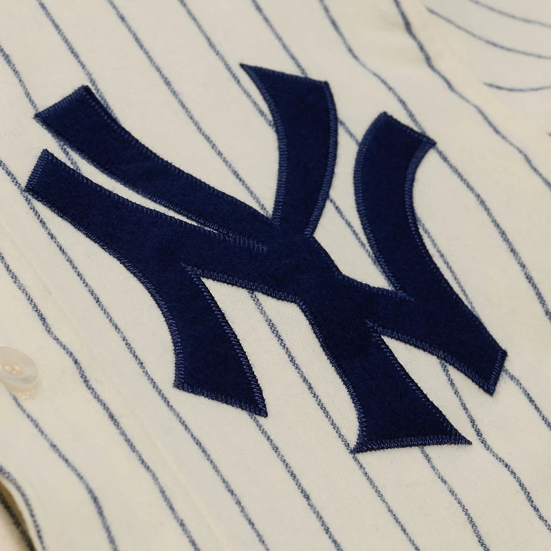 Maillot authentique Mitchell & Ness Mickey Mantle crème des Yankees de New York, collection Cooperstown 1951, pour homme