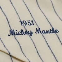Men's Mitchell & Ness Mickey Mantle Cream New York Yankees 1951 Cooperstown Collection Authentic Jersey