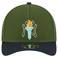 Casquette ajustable New Era 9FORTY A-Frame City Feature New York Yankees vert foncé pour homme