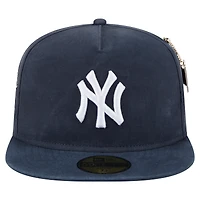 Men's New Era  Navy New York Yankees Championship Side Flag A-Frame 59FIFTY Fitted Hat
