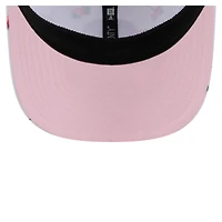 Casquette extensible à bouton-pression 9SEVENTY Flamingo New Era blanche des Yankees de New York pour homme