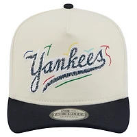 Men's New Era  White New York Yankees Team Scribble Golfer Adjustable Hat