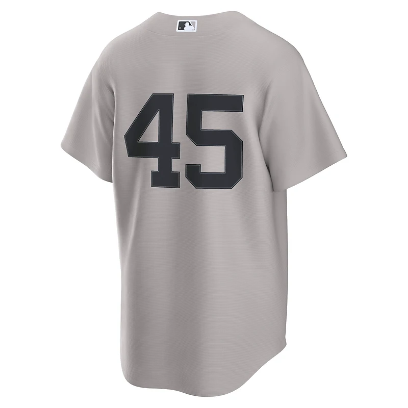 Men's Nike Gerrit Cole Gray New York Yankees Alternate Replica 2.0 Player Jersey