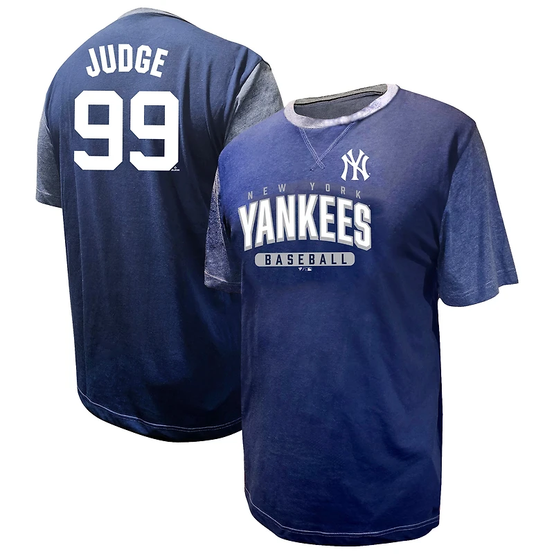 Men's Profile Aaron Judge Navy New York Yankees Big & Tall Name Number T-Shirt
