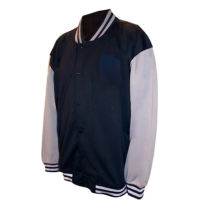 Veste universitaire noire à boutons-pression des Yankees de New York pour homme