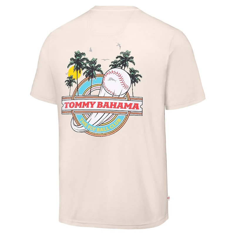 Men's Tommy Bahama  Cream New York Yankees Fly Ball Club T-Shirt