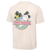 Men's Tommy Bahama  Cream New York Yankees Fly Ball Club T-Shirt