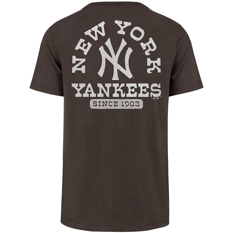 Men's '47 Brown New York Yankees Back Canyon Franklin T-Shirt