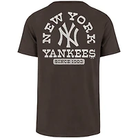 Men's '47 Brown New York Yankees Back Canyon Franklin T-Shirt
