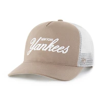 Men's '47  Brown New York Yankees Foundational Mesh Hitch Adjustable Hat