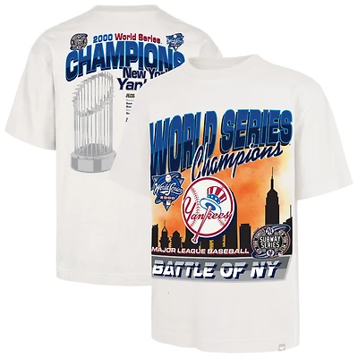 T-shirt crème « 47 » pour homme des Yankees de New York, champion la Série mondiale 2000, Showcase MVP Foundation
