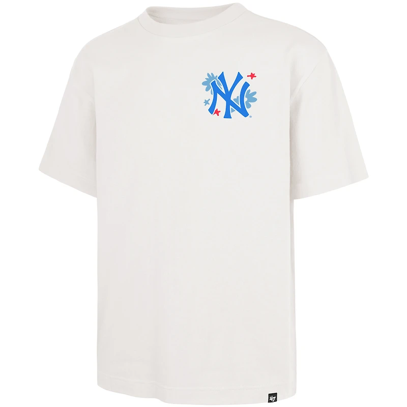 Men's '47 Cream New York Yankees Flora Foundation T-Shirt