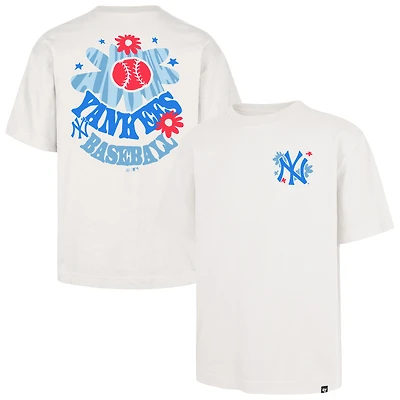 Men's '47 Cream New York Yankees Flora Foundation T-Shirt