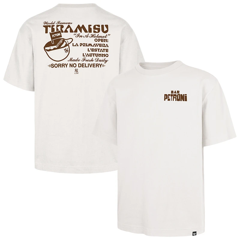 Men's '47 Cream New York Yankees Petroni Tiramisu Foundation T-Shirt