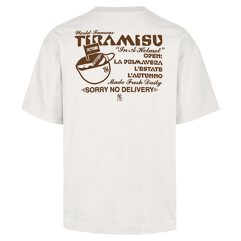 Men's '47 Cream New York Yankees Petroni Tiramisu Foundation T-Shirt