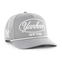 Men's '47 Gray New York Yankees Foundational Hitch Adjustable Hat